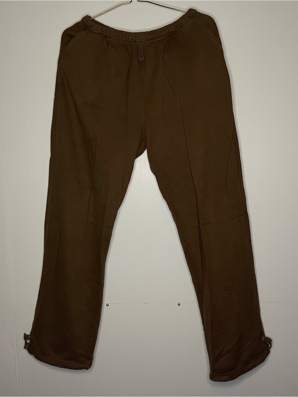 Men's Brown Drawstring Casual Pants